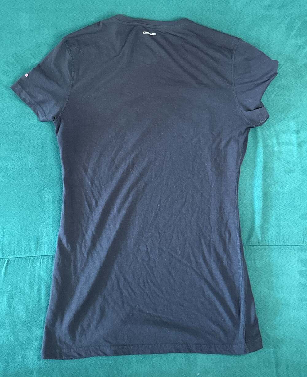 Adidas Ultimate Tee Breast Cancer Awareness All Fight Black T-Shirt Medium - Picture 4 of 5